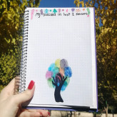 صفحه داخلی دفتر نقطهای A5 با نقطههای ۵ میلیمتری مناسب بولت ژورنال