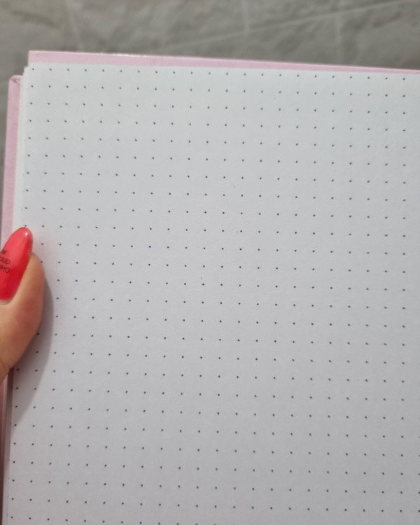 صفحه داخلی دفتر نقطهای A5 گرماژ ۱۰۰ با نقطههای ۵ میلیمتری