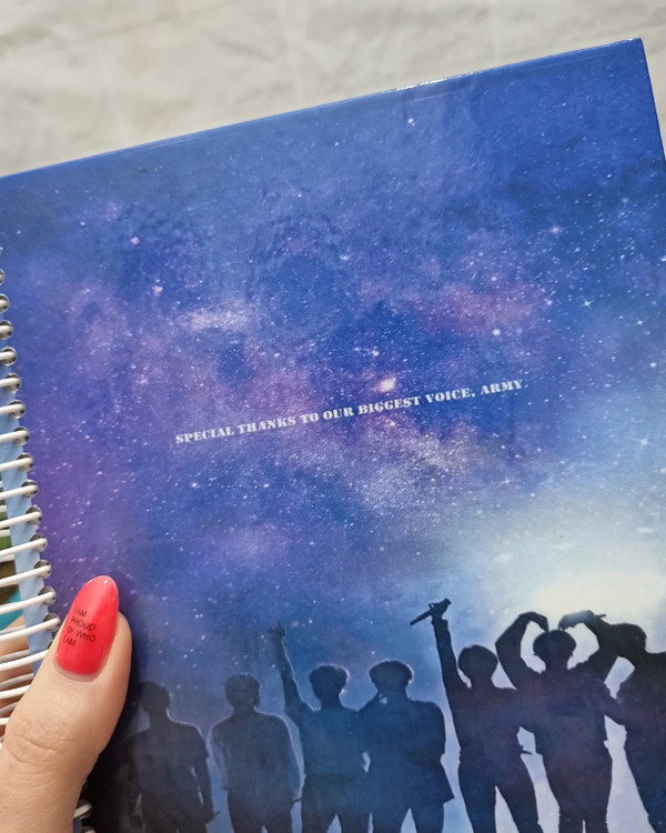 دفتر نقطهای A5 طرح BTS با کاغذ ۱۰۰ گرمی سفید - رنگی بانو