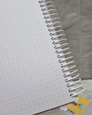 صفحه داخلی دفتر نقطهای A5 با نقطههای ۵ میلیمتری مناسب بولت ژورنال