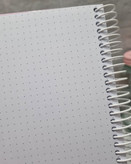 صفحه داخلی دفتر نقطهای A5 با نقطههای ۵ میلیمتری مناسب بولت ژورنال