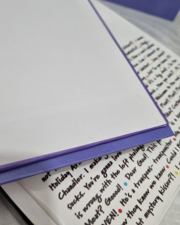 فنر روکشدار و جلد سلفونکش دفتر نقطهای طرح Friends رنگی بانو