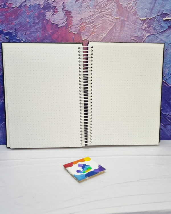 صفحه داخلی دفتر نقطهای A5 با نقطههای ۵ میلیمتری مناسب بولت ژورنال