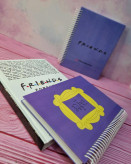 دفتر نقطهای A5 طرح Friends با جلد سخت و کاغذ سفید ۱۰۰ گرمی – رنگی بانو