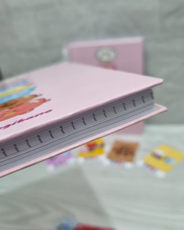 جلد سخت سلفونکش و فنر روکشدار دفتر نقطهای A5 - طرح بیتیاس