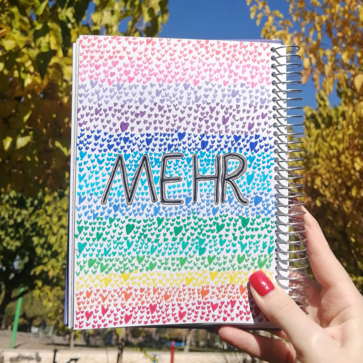 صفحه داخلی دفتر نقطهای A5 با نقطههای ۵ میلیمتری مناسب بولت ژورنال