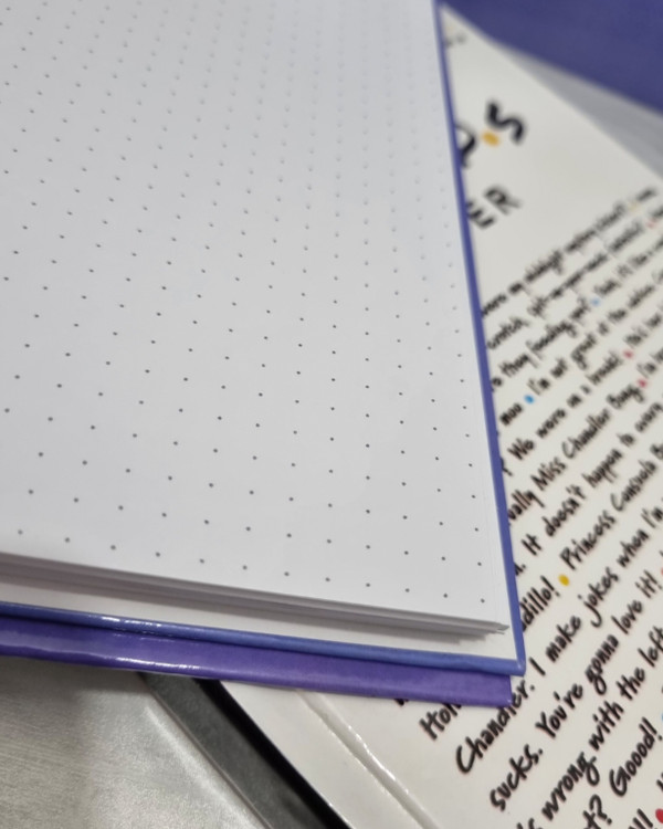 صفحه داخلی دفتر نقطهای A5 با نقطههای ۵ میلیمتری مناسب بولت ژورنال