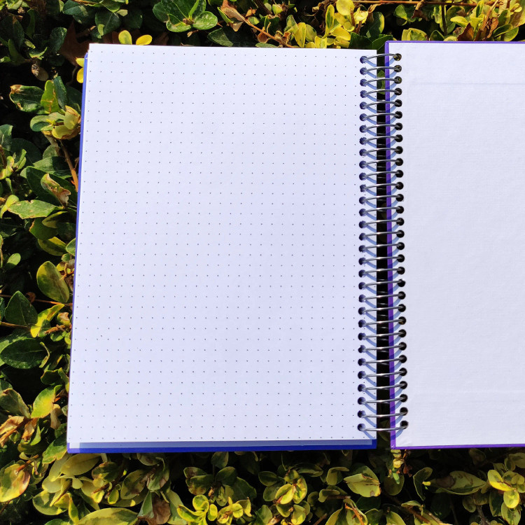 صفحه داخلی دفتر نقطهای A5 با نقطههای ۵ میلیمتری مناسب بولت ژورنال