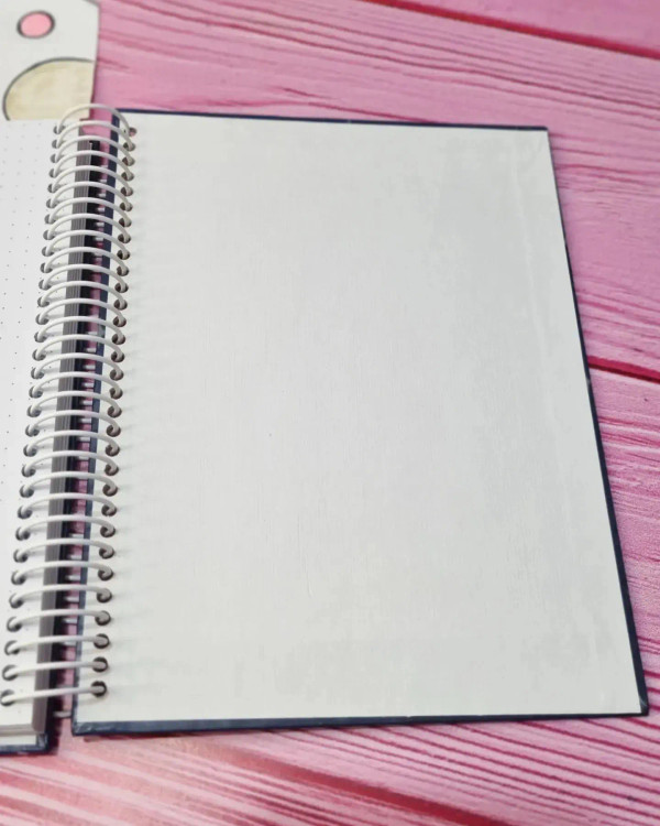 فنر روکشدار و جلد سلفونکش دفتر نقطهای طرح Friends رنگی بانو