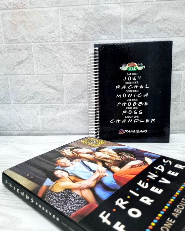 دفتر نقطهای A5 طرح Friends با جلد سخت و کاغذ سفید ۱۰۰ گرمی – رنگی بانو