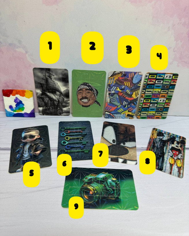 برچسب کارت استیکر کارت بانکی سه بعدی اکلیلی طرح فانتزی