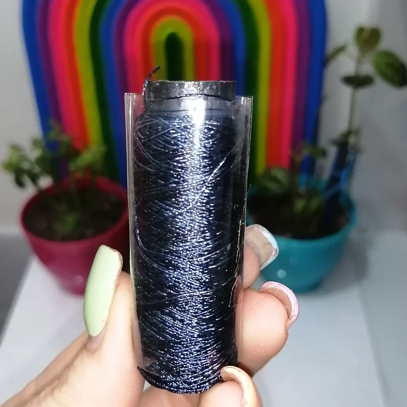 نخ سیگارت خیاطی و گلدوزی سرمه ای