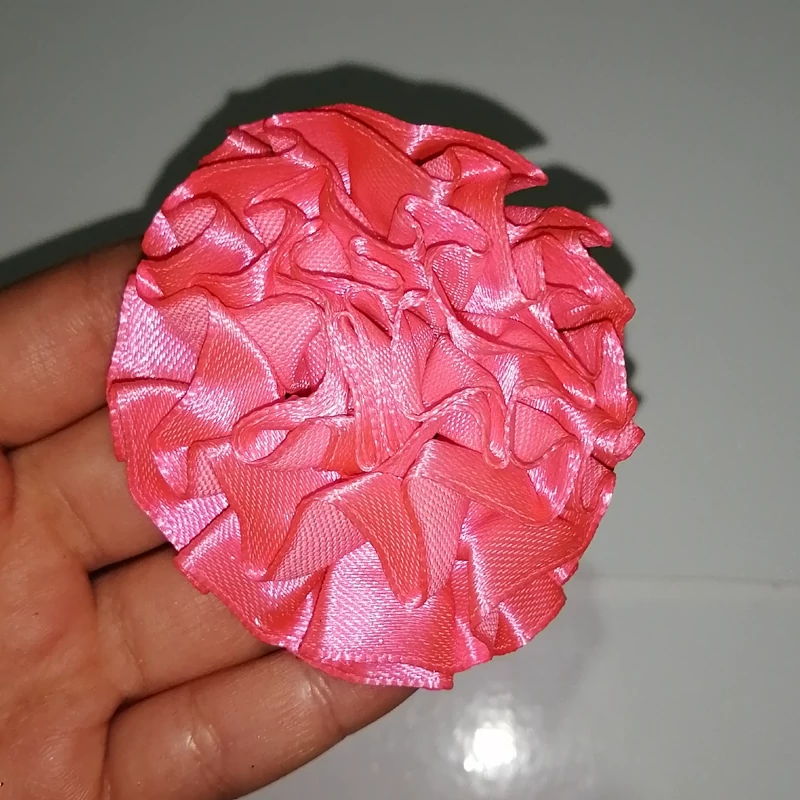 گل کوچک کلیپس صورتی تزئینی 1 عددی